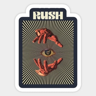 Hand Eyes Rush Sticker